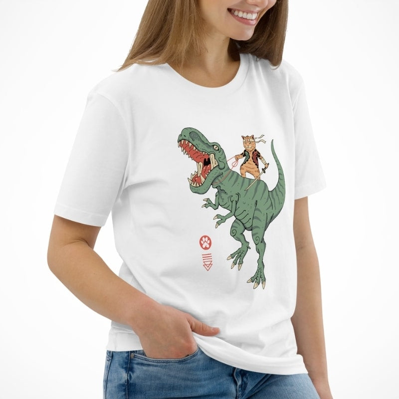 Japansk T-shirt Neko T-Rex