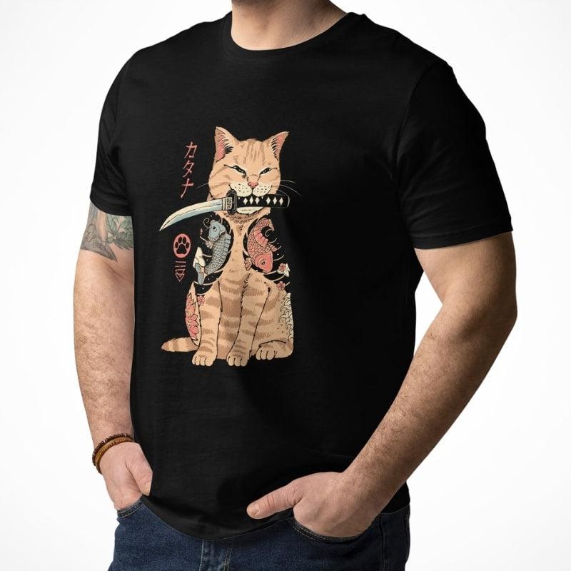 Japansk T-shirt Neko Yakuza