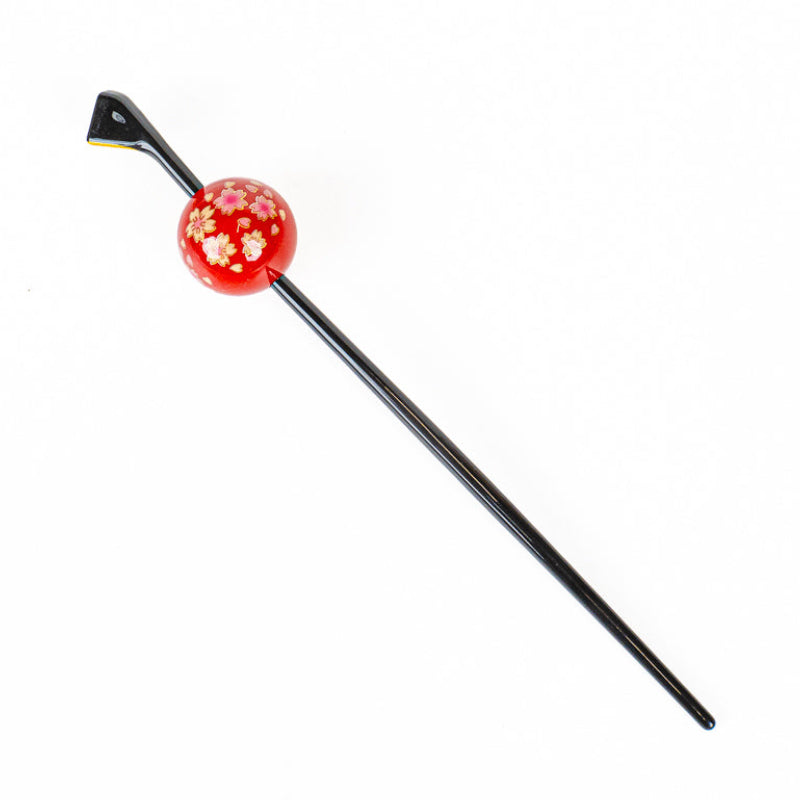 Japansk Tama Kanzashi Ukidama rød