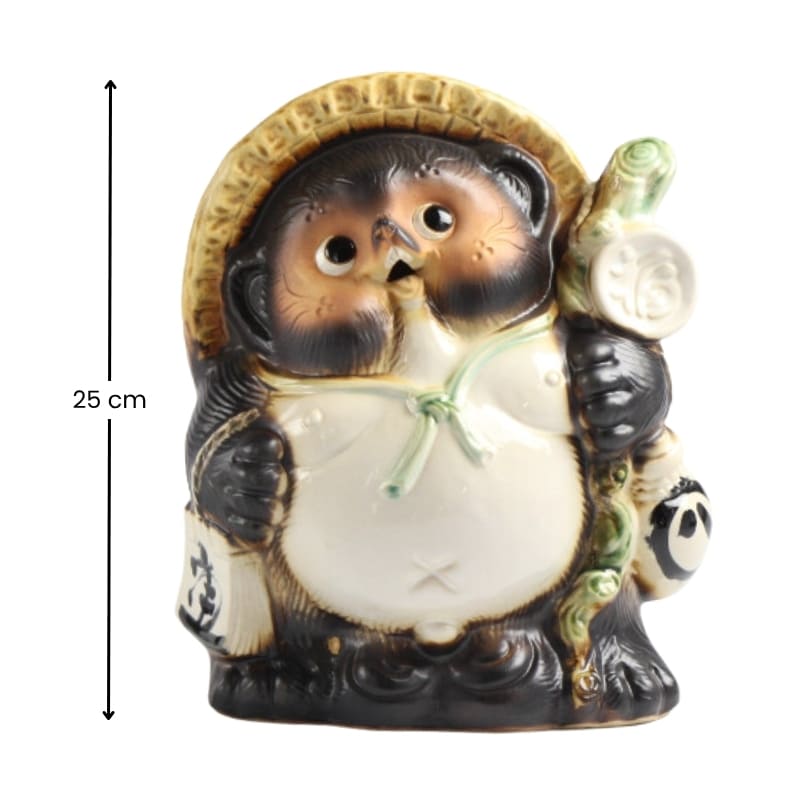 Japansk Tanuki-statuette 25 cm