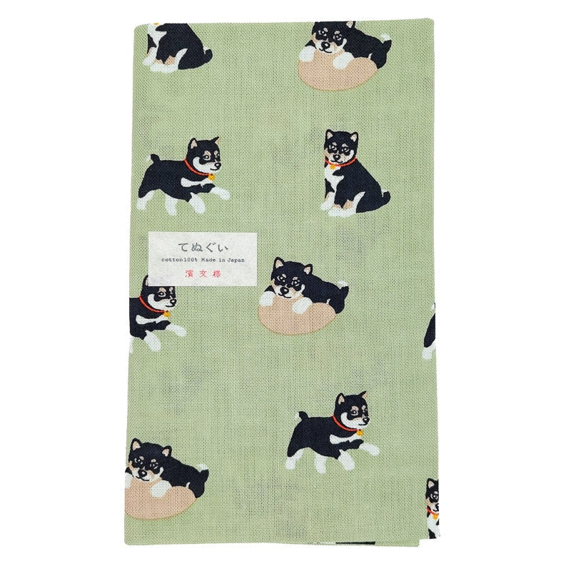 Japansk Tenugui Kuro Shiba