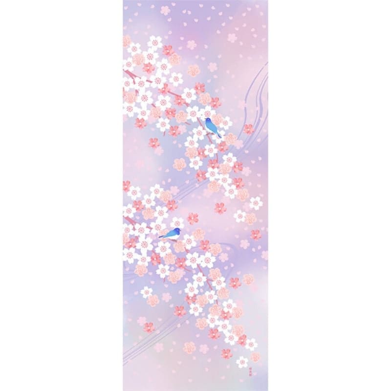 Japansk Tenugui Sakura Ame