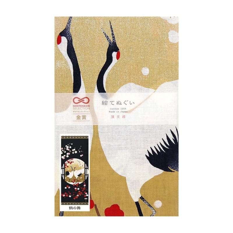 Japansk Tenugui Tsuru Mai