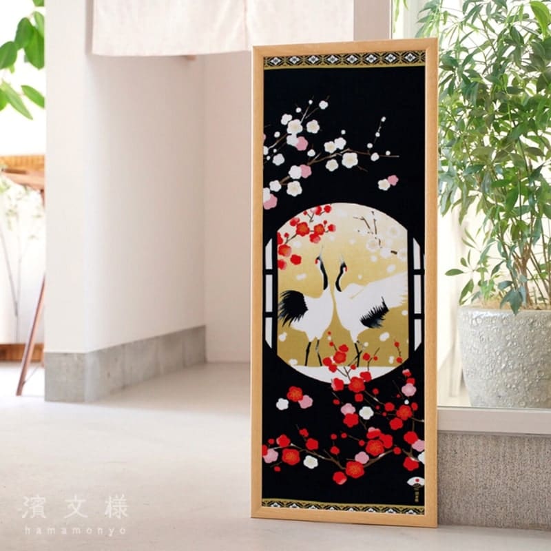 Japansk Tenugui Tsuru Mai