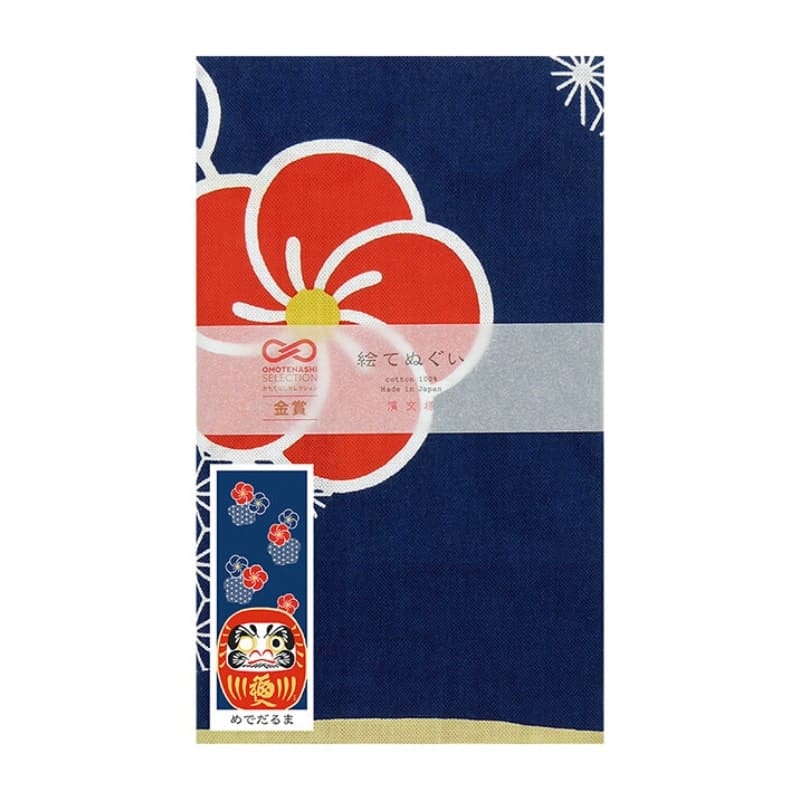 Japansk Tenugui Ume Daruma