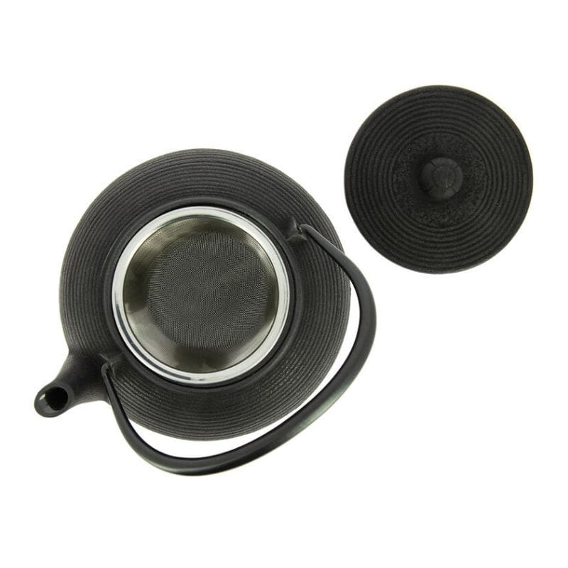 Japansk tepotte i støbejern Iwachu Senbiki Black 650 ml