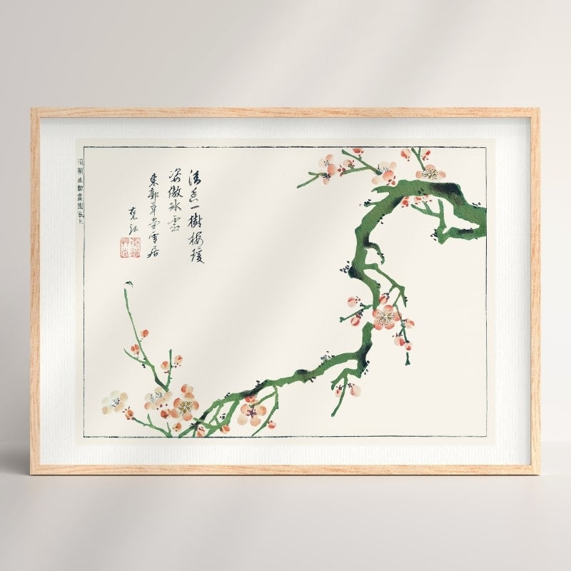 Japansk tryk Ume no Eda A3