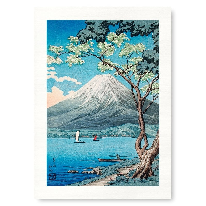 Japansk tryk Yamanaka-søen A3