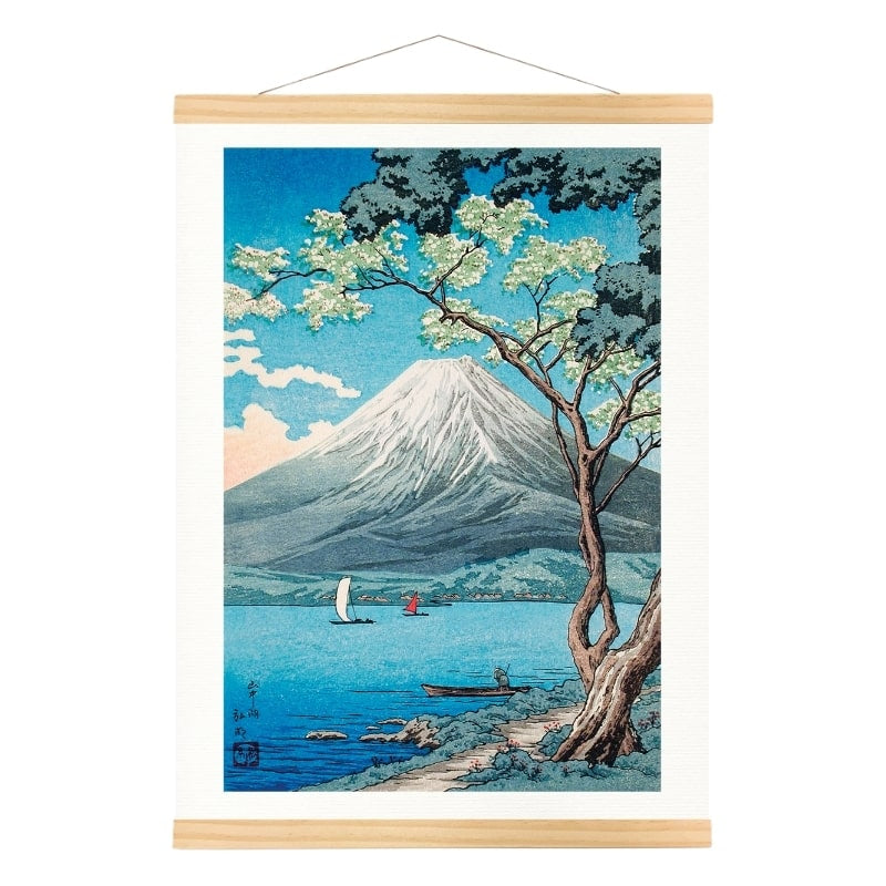 Japansk tryk Yamanaka-søen A3