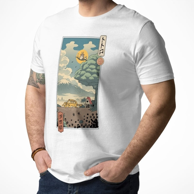Japansk Ukiyo-e Forest Guardians T-shirt