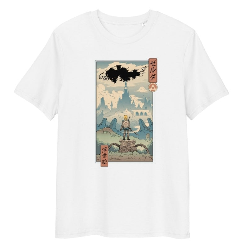 Japansk Ukiyo-e legende T-shirt S / Hvid