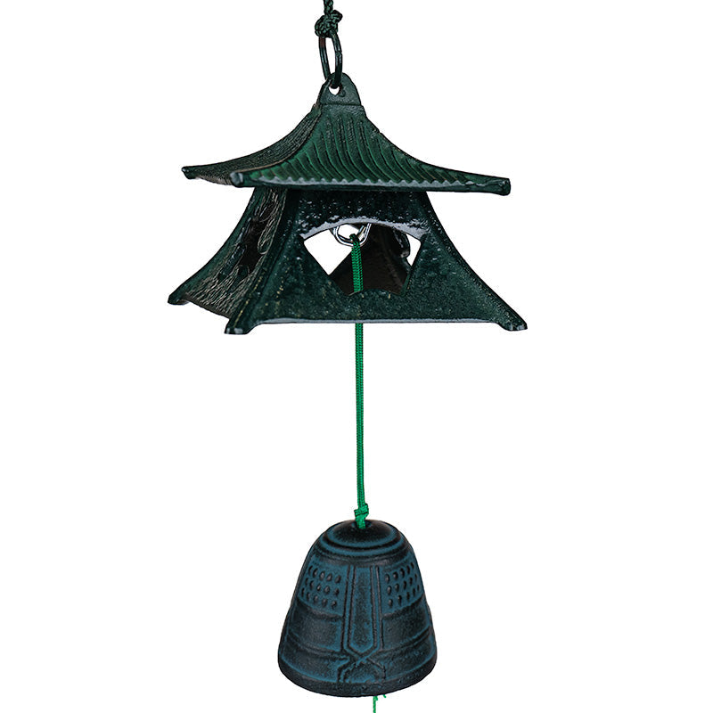 Japansk Vindklokke Fūrin – Nanbu Støbejern & Tempelpavillon