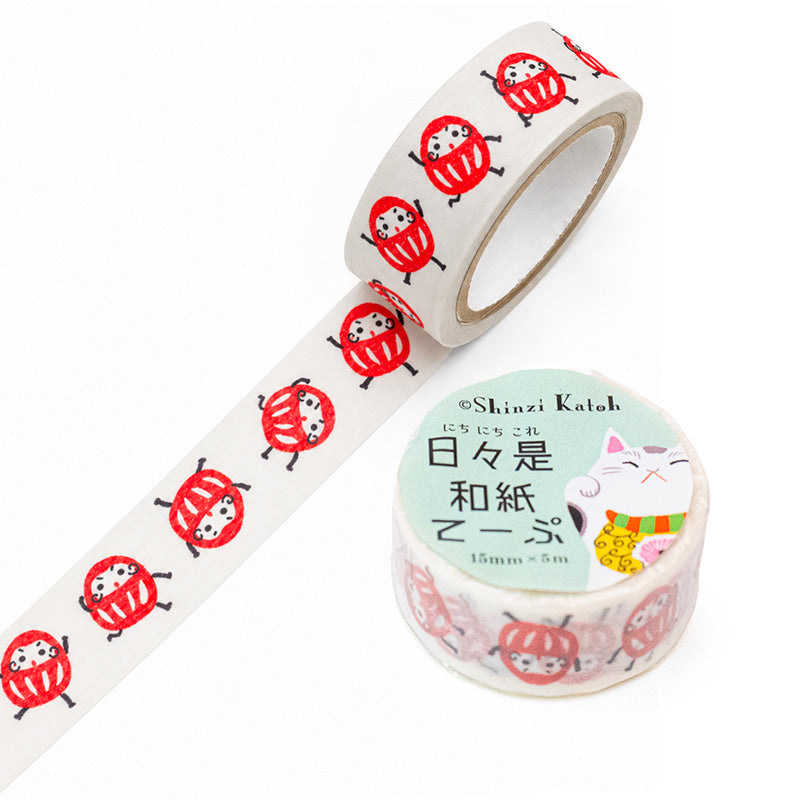 Japansk Washi-Tape - Daruma