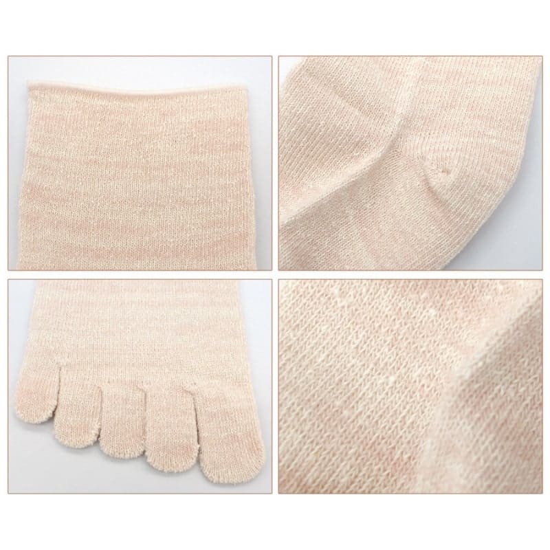 Japanske 5-finger sokker af naturfibre