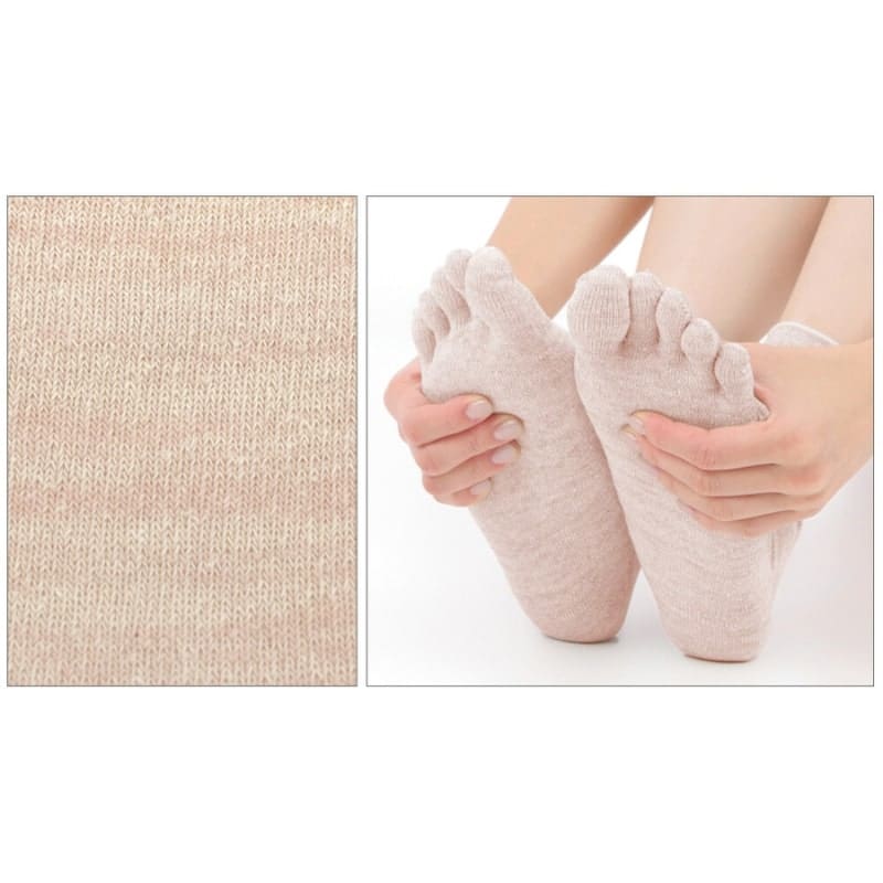 Japanske 5-finger sokker af naturfibre