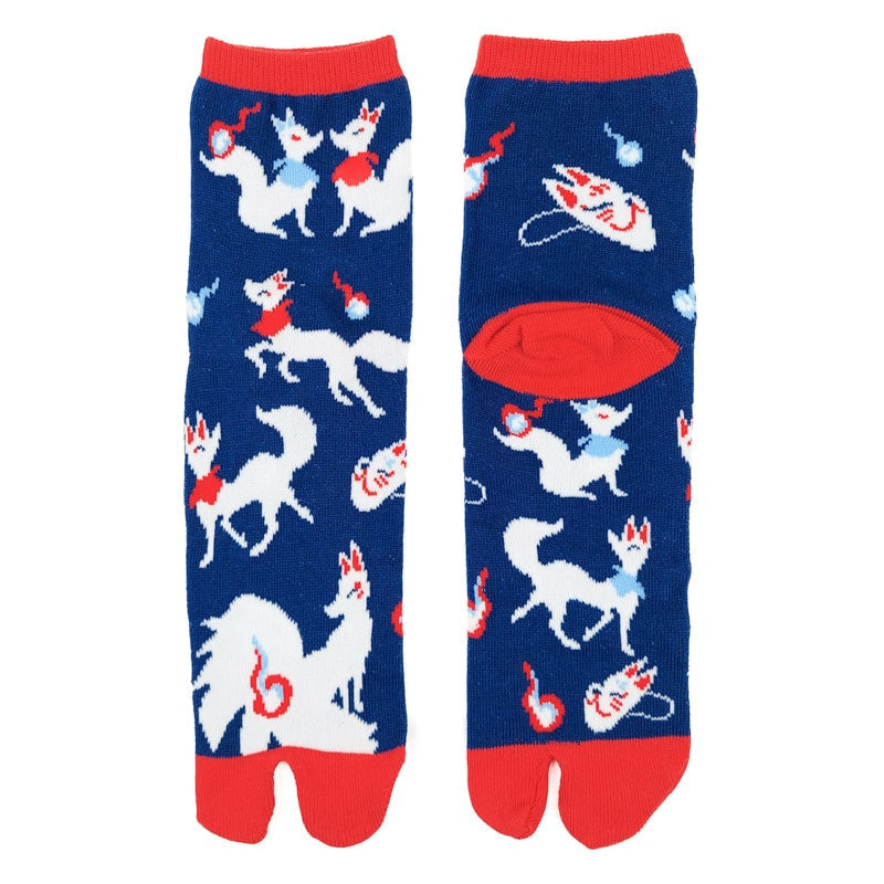 Japanske Kitsune-sokker EU 35-39