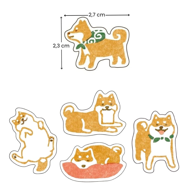 Japanske klistermærker Shiba hund