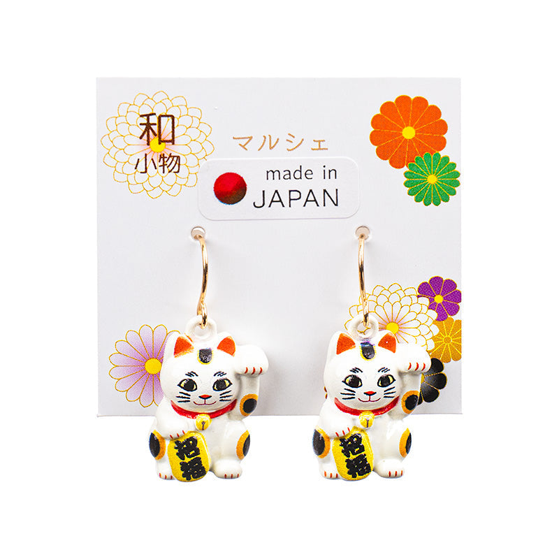 Japanske Øreringe - Maneki Neko