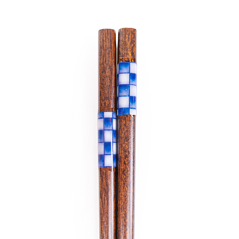 Japanske Spisepinde - Ichimatsu Indigo