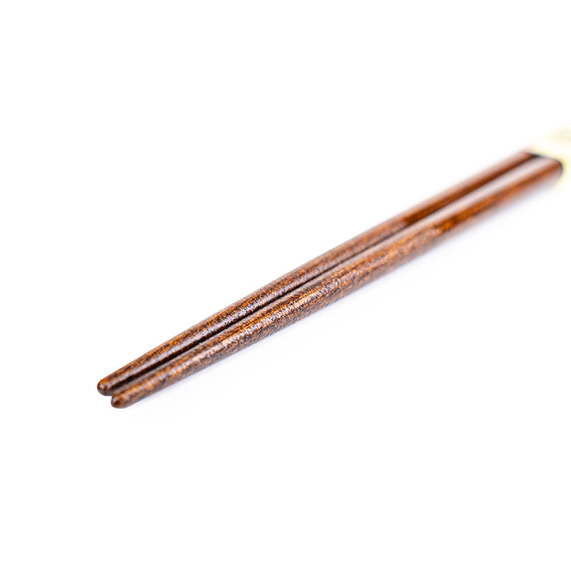 Japanske Spisepinde - Naturtræ Guldmønster