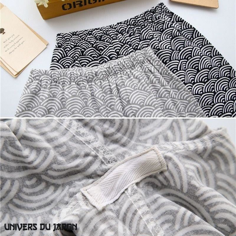 Jinbei Cotton Seigaiha-mønster