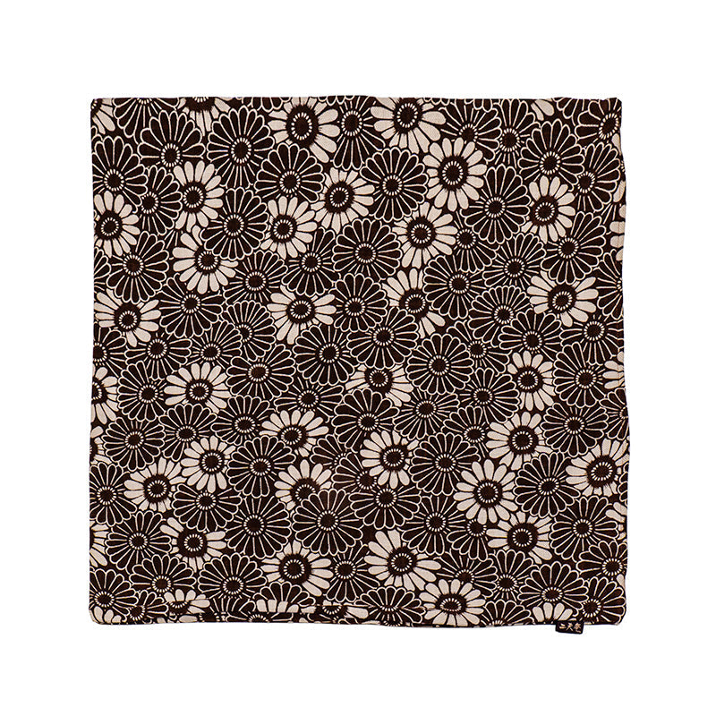 Kikuzukushi japansk pudebetræk brun - 45x45 cm