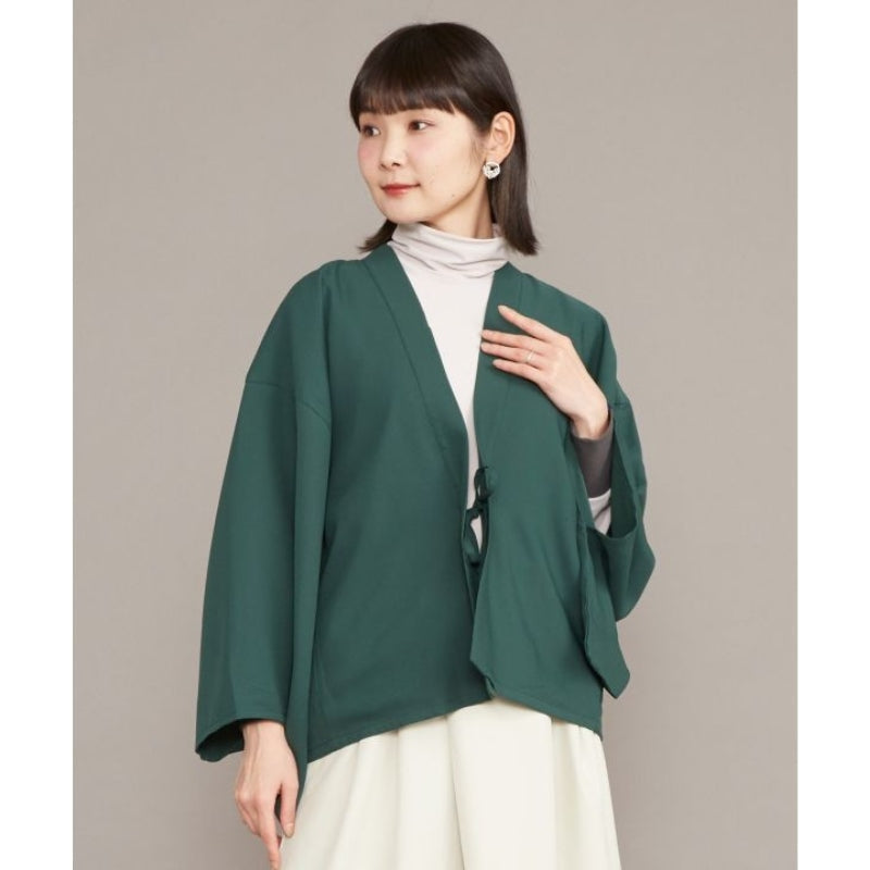 Kimono-jakke til kvinder, grøn