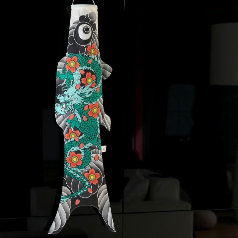 Koinobori Dragon Tattoo - 100 cm
