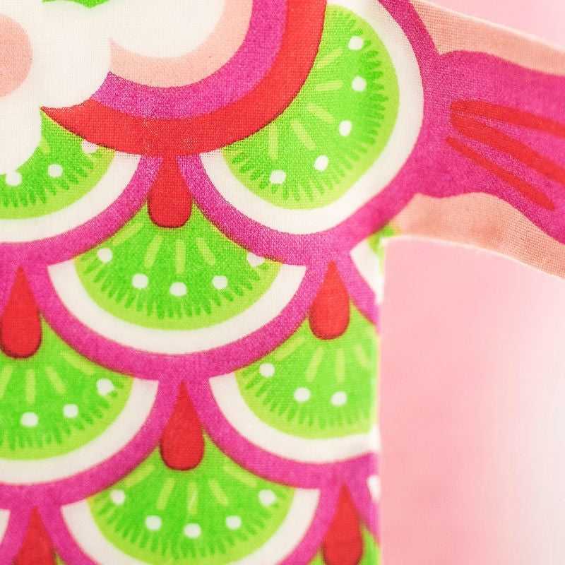 Koinobori Grøn & Pink Mini - 45 cm
