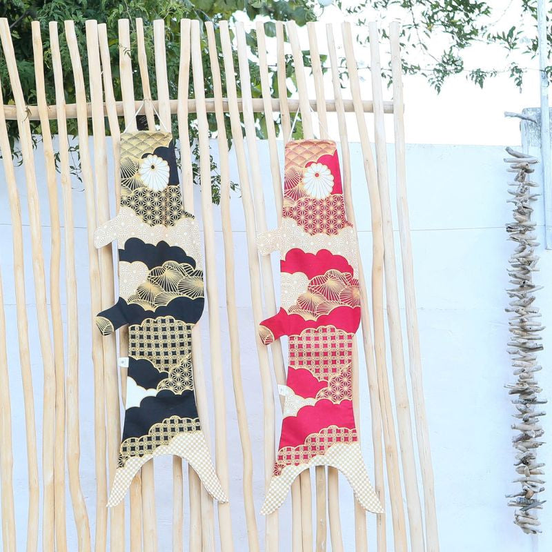 Koinobori Patchwork Rød - 100 cm