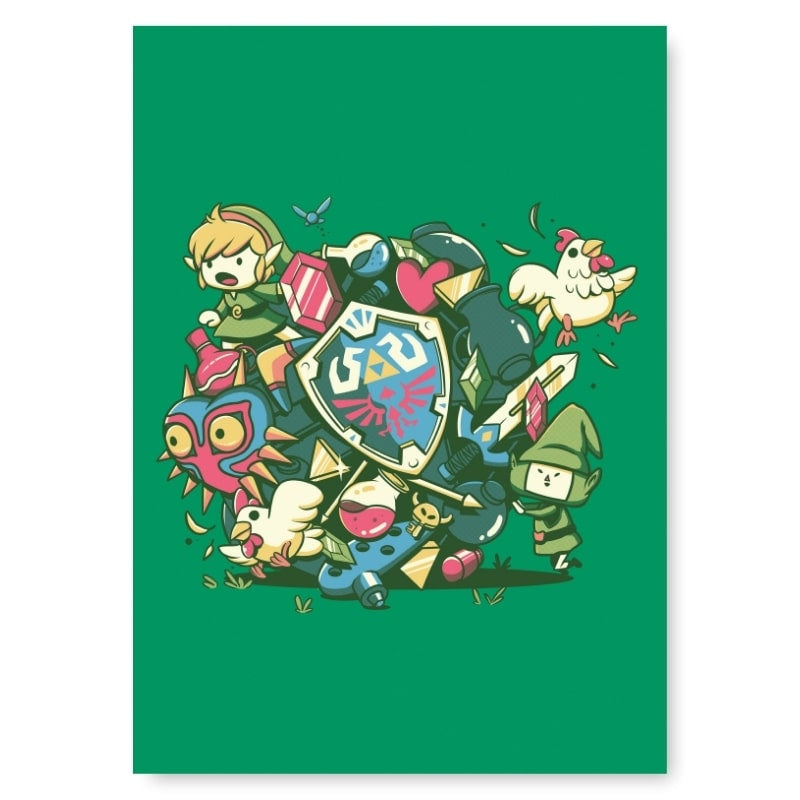 Legendarisk episk japansk plakat A3