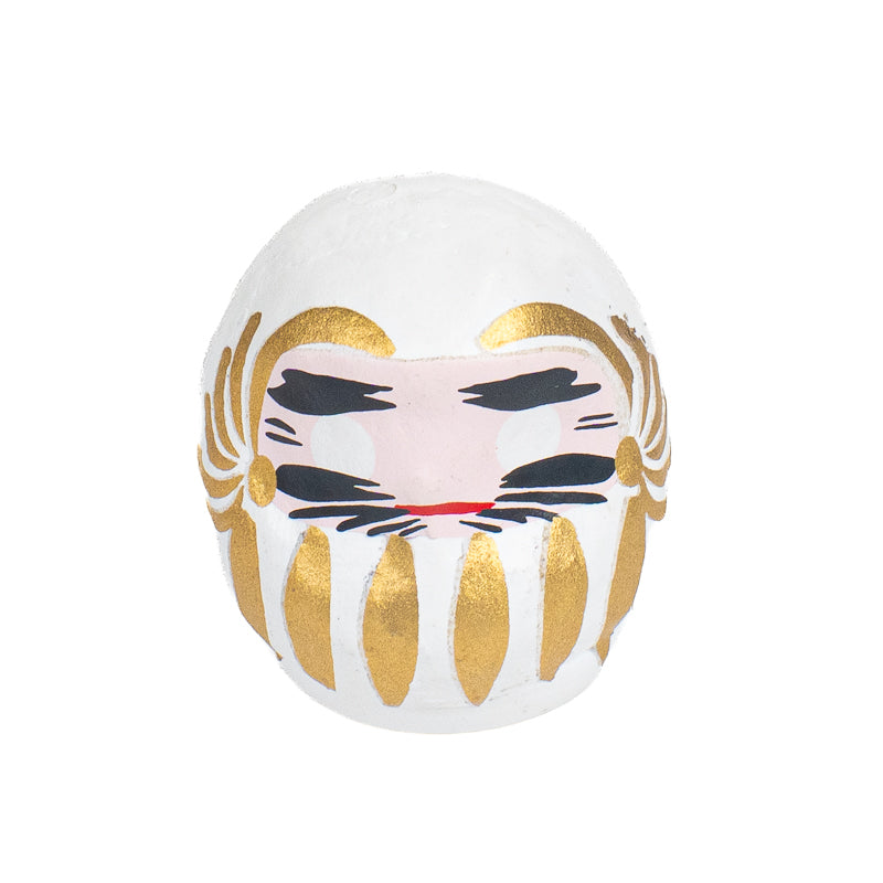Lille Japansk Daruma 4 cm - Flere Farver Hvid
