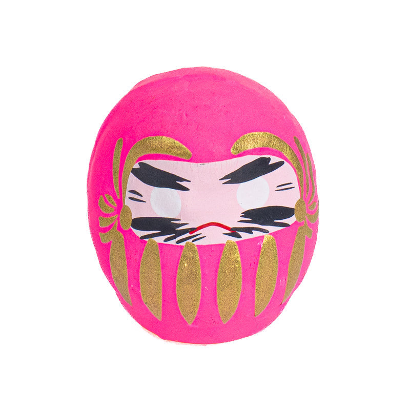 Lille Japansk Daruma 4 cm - Flere Farver Rosa