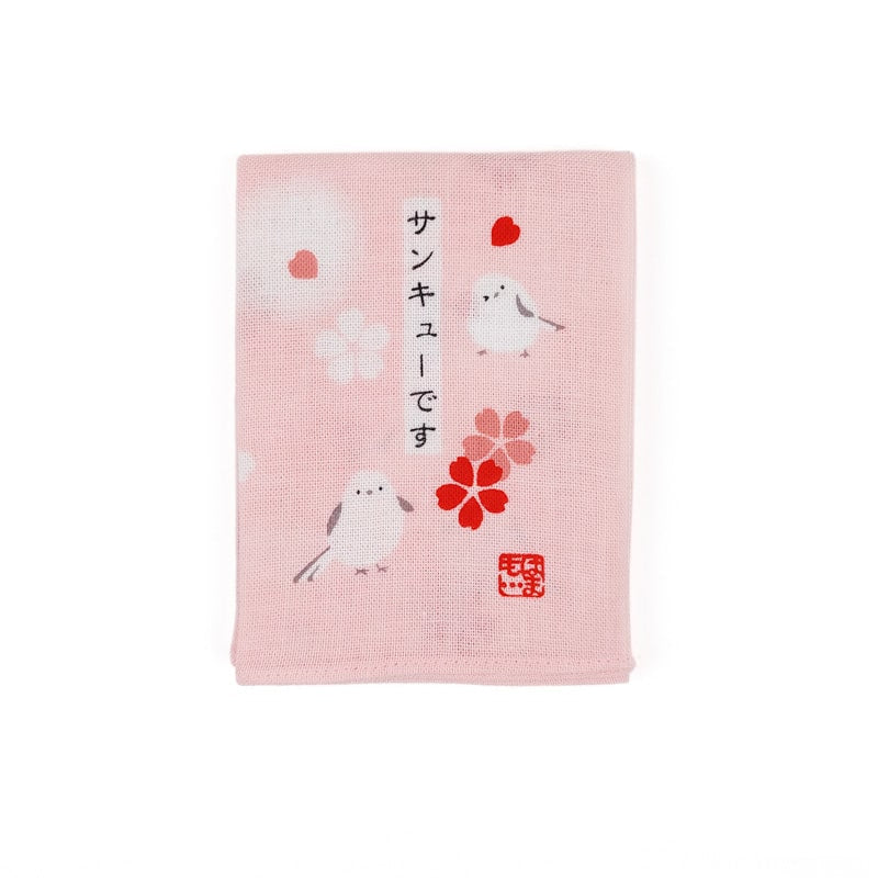 Lommetørklæde Japansk stof Fugle