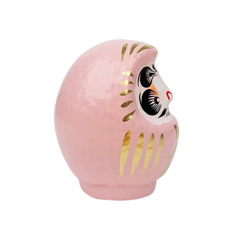 Lyserød japansk daruma - 9 til 15 cm