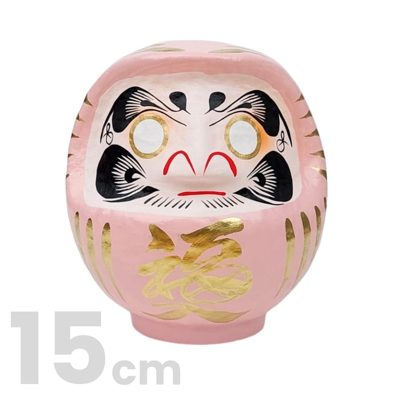 Lyserød japansk daruma - 9 til 15 cm 15 cm