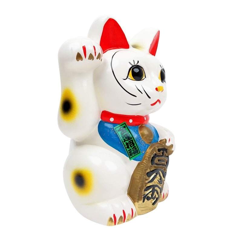 Maneki Neko Hvid Seto - 21 cm