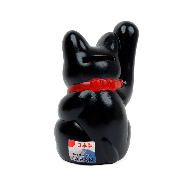 Maneki Neko Sort Seto - 13 cm