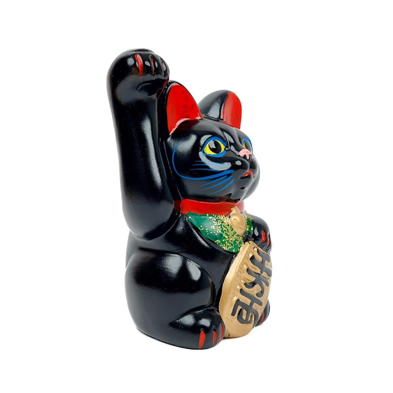 Maneki Neko Sort Seto - 13 cm