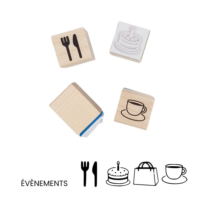 Mini japansk frimærke Bullet Journal - Begivenheder