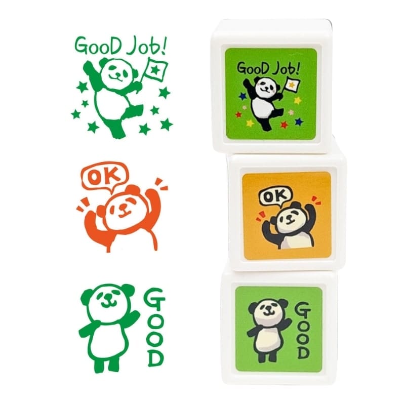 Mini japansk panda-stempel