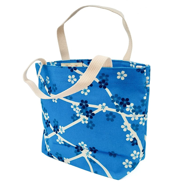 Mini tote bag Sakura blå