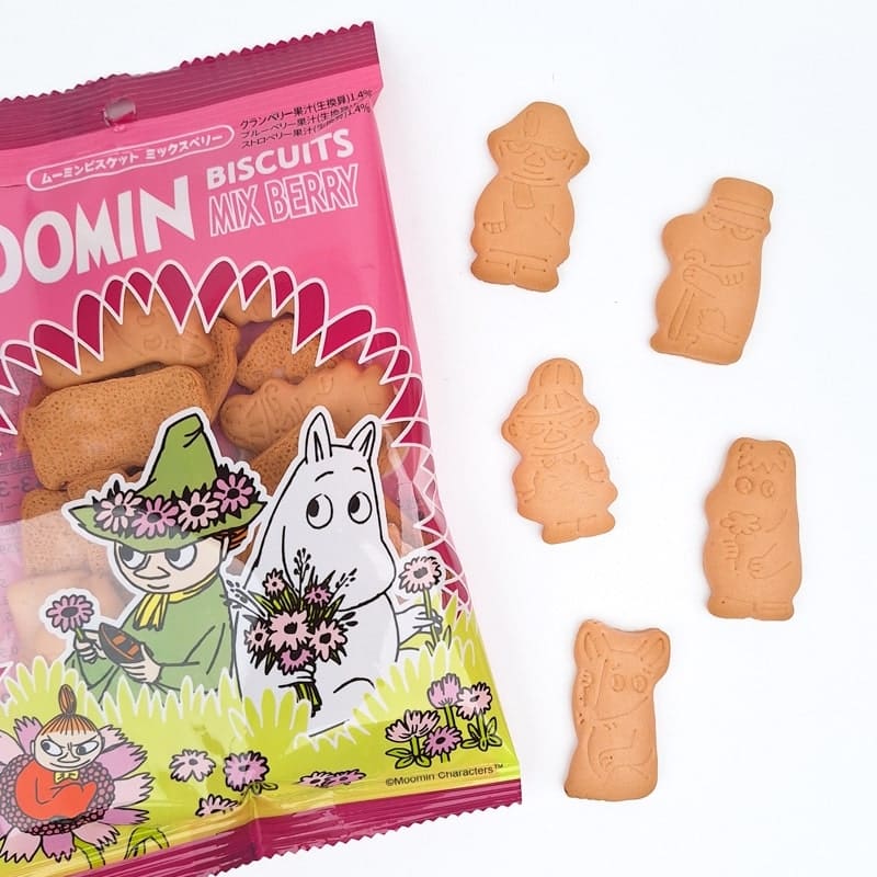 Mumin-kiks med rød frugt