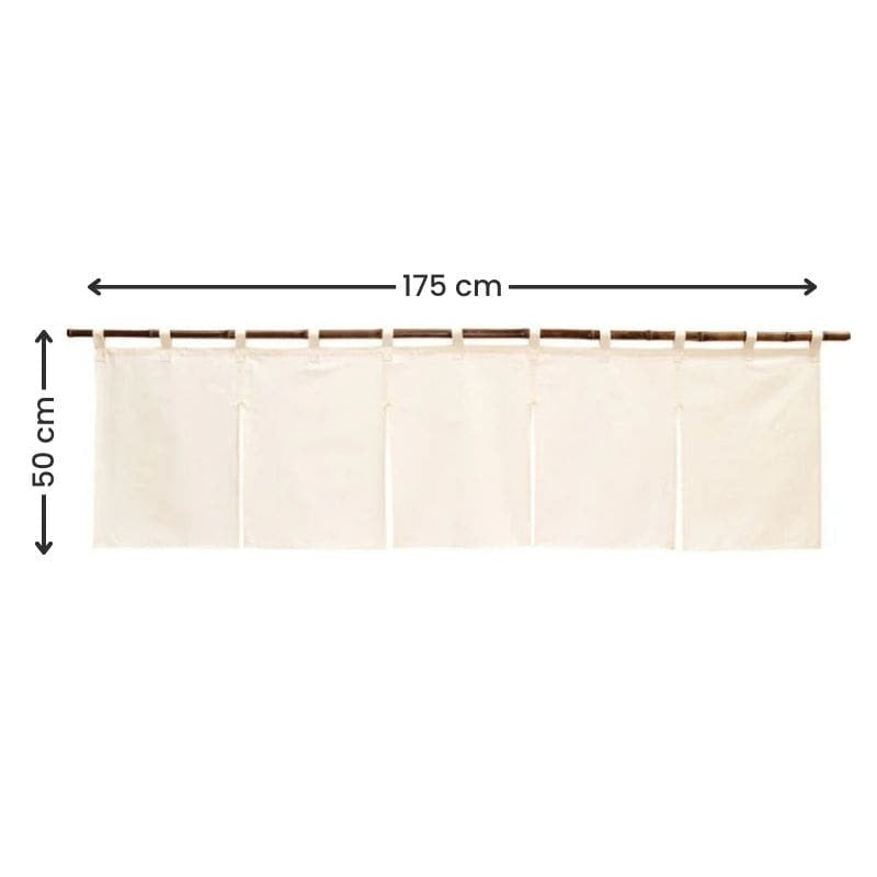 Noren japansk kort beige 175 x 50 cm