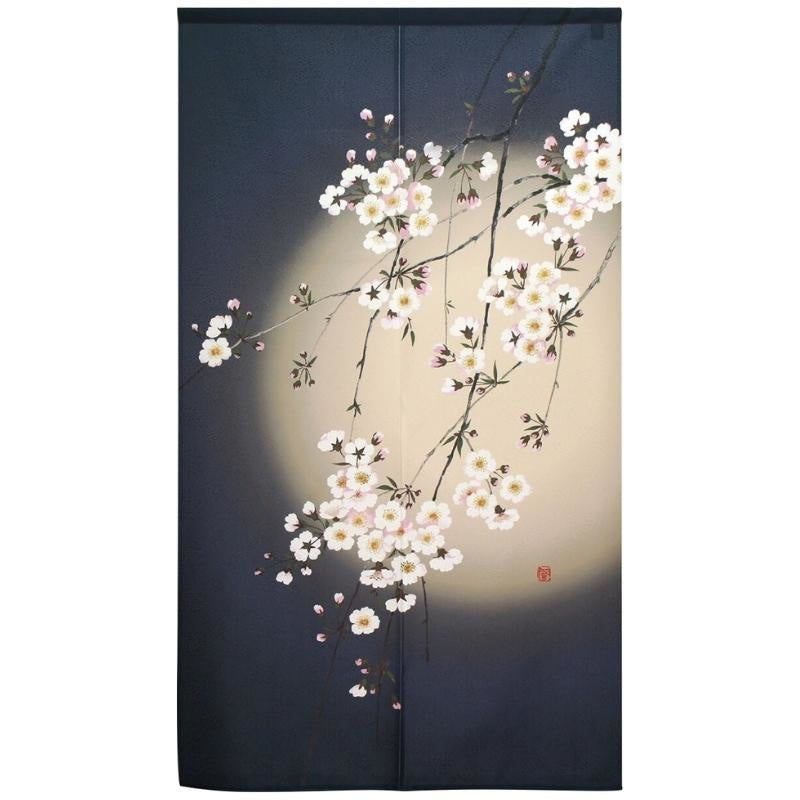 Noren Japonais Clair de Lune 85 x 150 cm