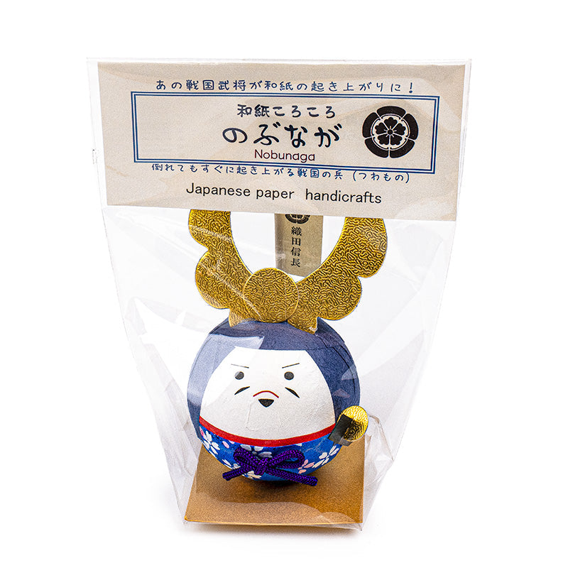 Okiagari Washi Papirfigur - Oda Nobunaga
