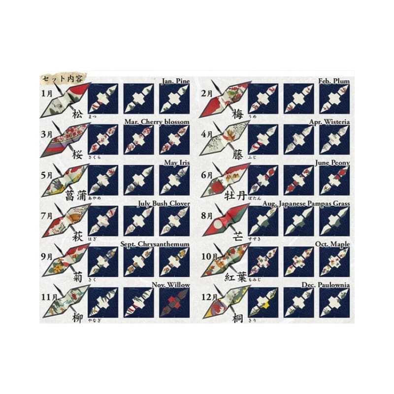 Origami papirfoldning af trane Hanafuda