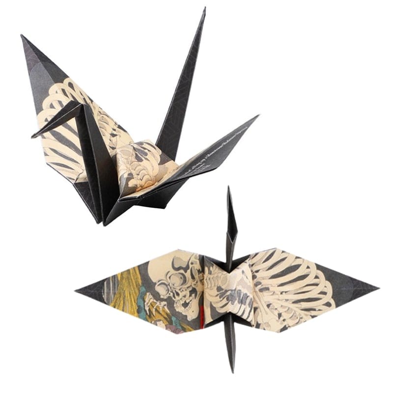 Origami papirfoldning af trane Ukiyo-e