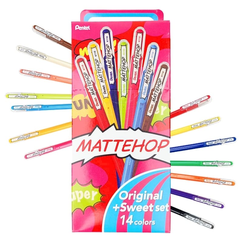 Pentel Mattehop Original farveblyanter + sødt sæt
