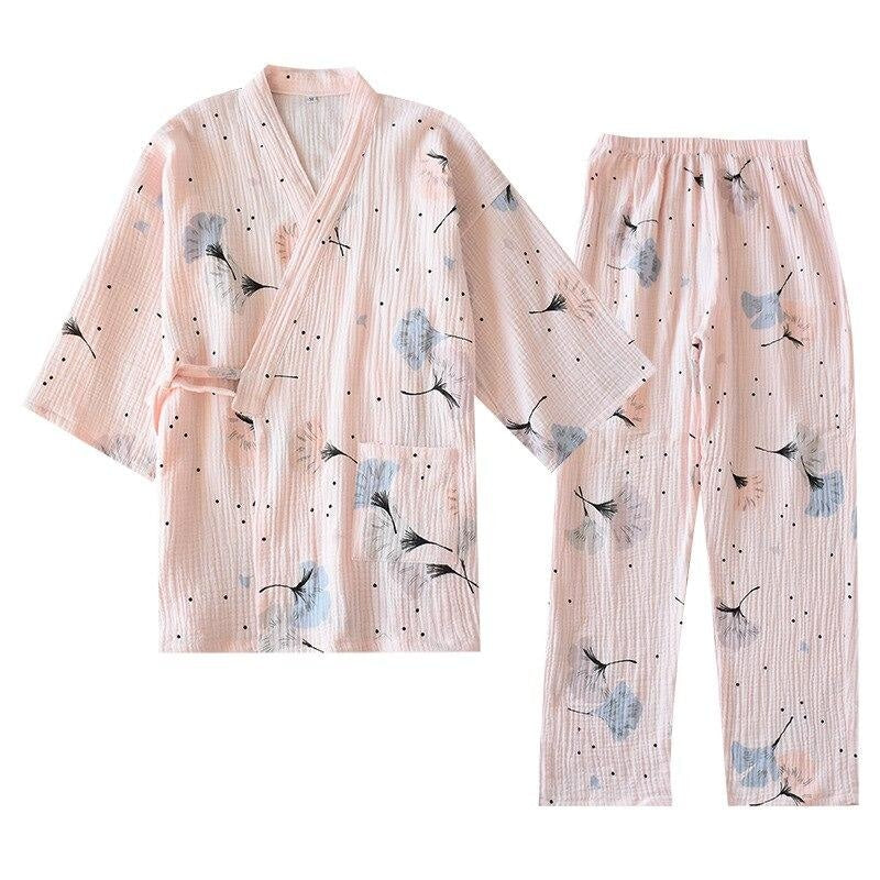 Pyjamas-kimono til kvinder